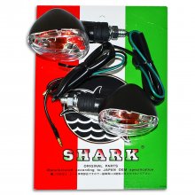 Φλας ζευγάρι μίνι universal 1917 Shark μαύρα-λευκά